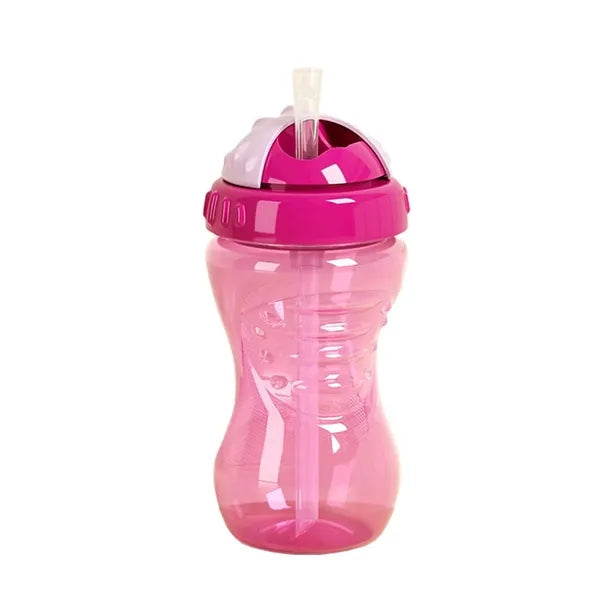 11oz No-Spill Soft Easy Grip Straw Sippy Cup for Toddlers