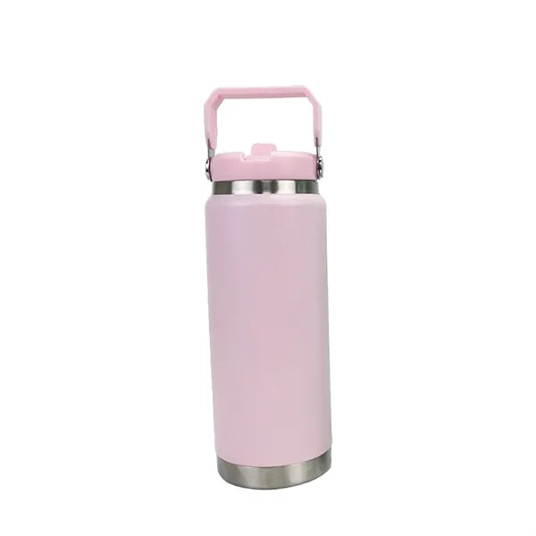 27Oz Double Wall Insulated Stainless Steel Tumbler W/ Lid