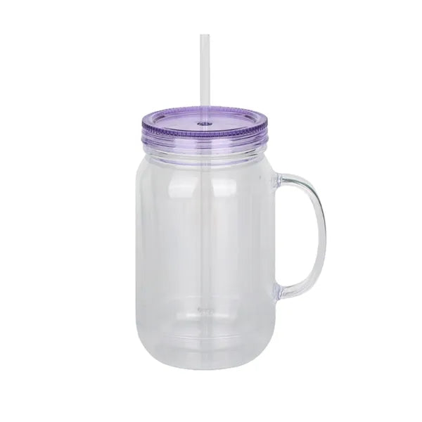 Leakproof Double-Layer Plastic Mason Cup