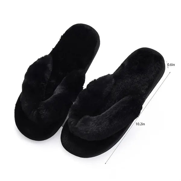 Unisex Plush Non-Slip Breathable Flip Flops