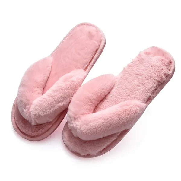Unisex Plush Non-Slip Breathable Flip Flops