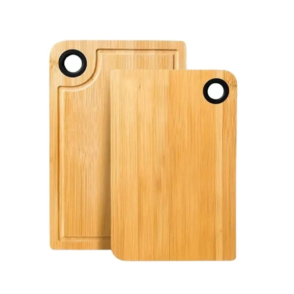 Double-Sided Household Bamboo Cutting Board w/ Groove