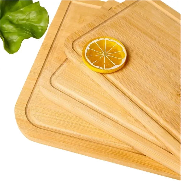 Double-Sided Household Bamboo Cutting Board w/ Groove