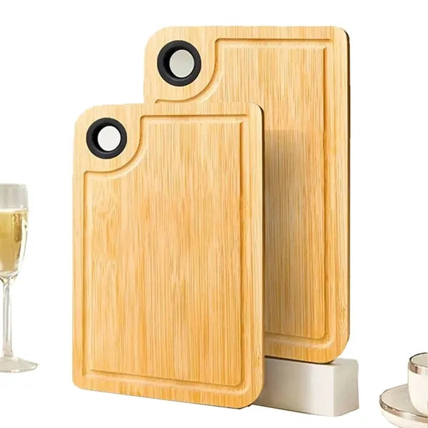 Double-Sided Household Bamboo Cutting Board w/ Groove