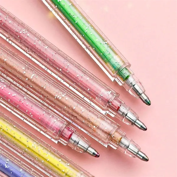 18PCS Glitter Gel Pens Sparkling Ink
