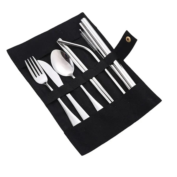 8-pack Travel Stainless Steel Cutlery Set