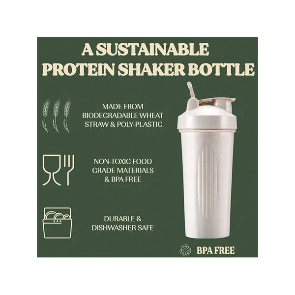 20oz Straw Biodegradable Material Shaker Bottles