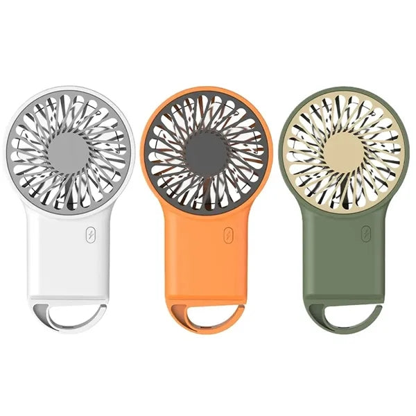 Mini Handheld USB Rechargeable Fan with Hanging Hook