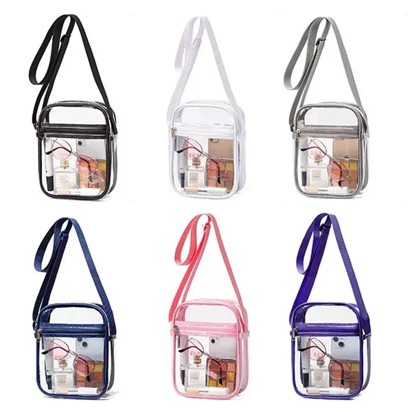 Outdoor Transparent Crossbody Purse Bag Clear Handbag