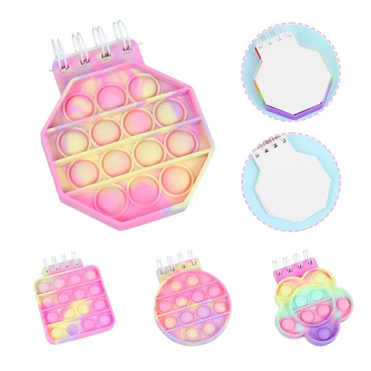 Pop Bubble Fidget Diary Spiral Notebook with Side Ruled