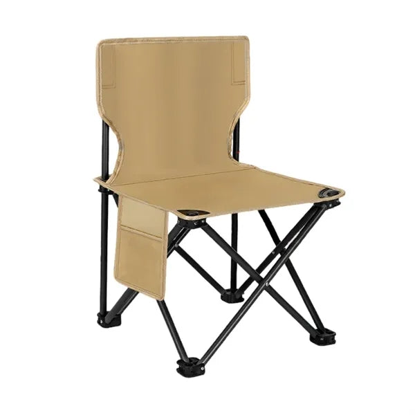 Foldable Camping Chair With Side Pocket