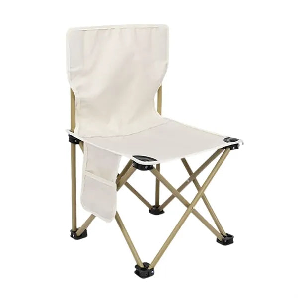 Foldable Camping Chair With Side Pocket