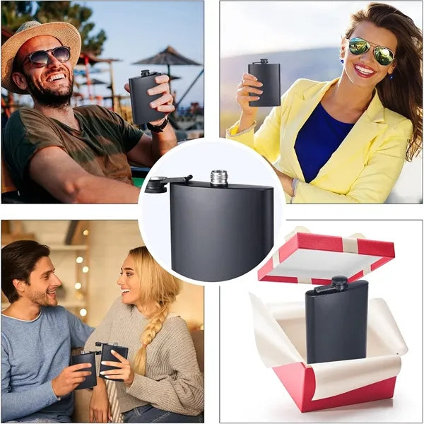 8 Oz Stainless Steel Leak-proof Hip Flask
