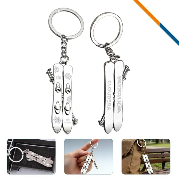 TwinTip Skis Keychain