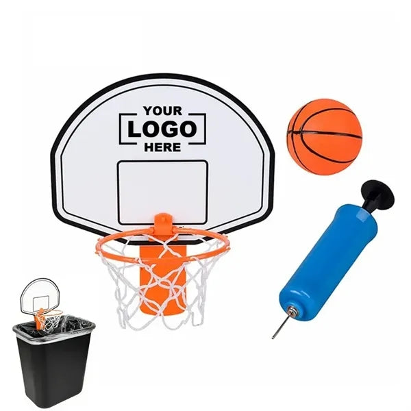 Mini Trash Can Basketball Hoop Set Toy for Office