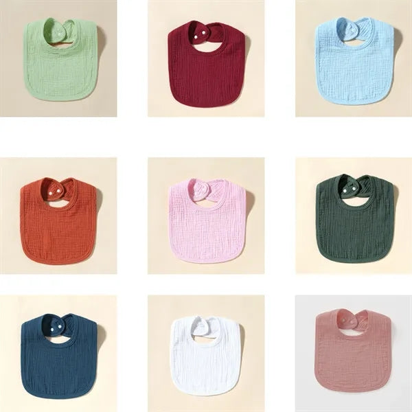 Cotton Muslin Absorbent Bandana Bib for Baby Boys and Girls