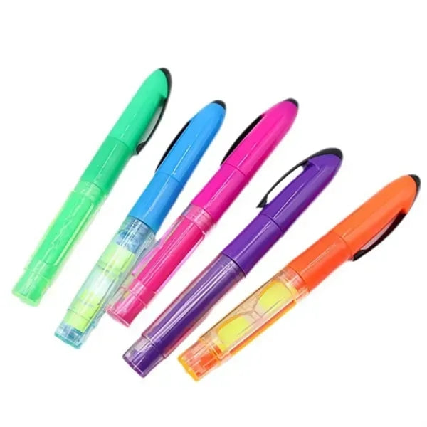 Highlighter/Fluorescent Pen With Note Sticker