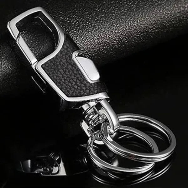 Men PU Leather Business Keychain