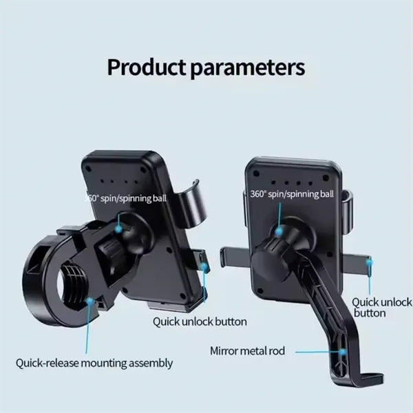 Aluminum Motorcycle Bicycle Phone Holder