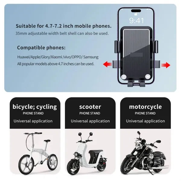 Aluminum Motorcycle Bicycle Phone Holder