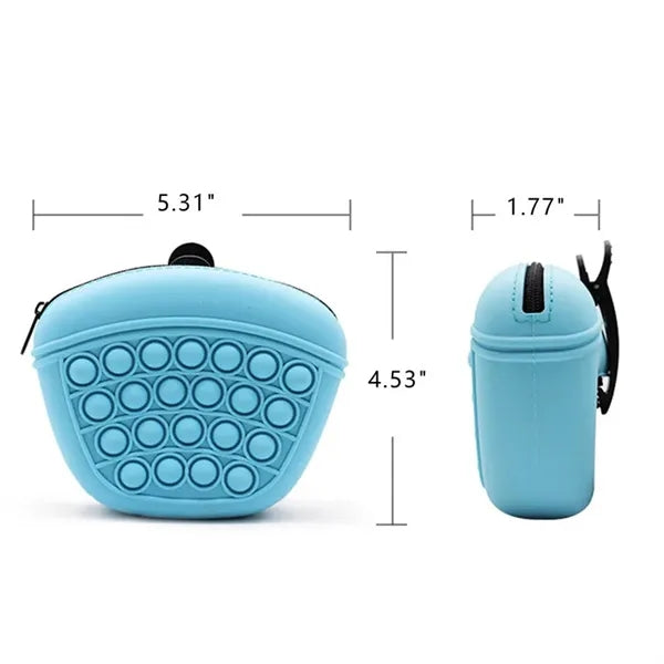 Flexible Silicone Pet Treat Pouch Waist Pack