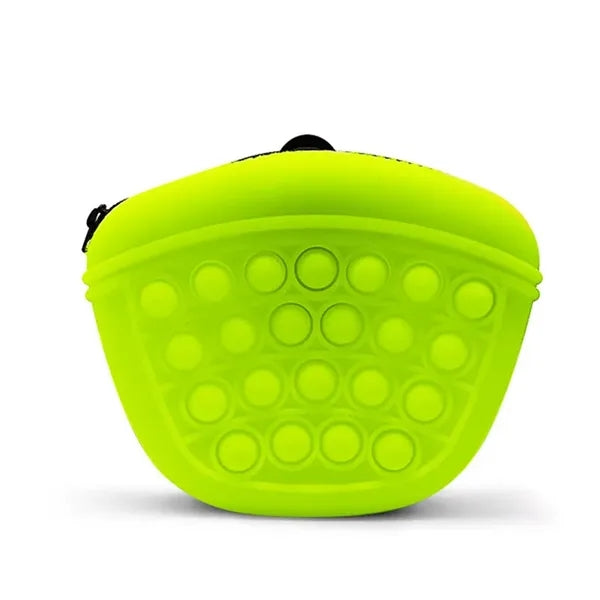 Flexible Silicone Pet Treat Pouch Waist Pack
