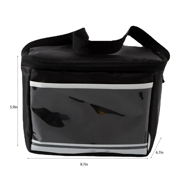 5L Oxford Insulated Food Delivery Bag w/ Shoulder Strap