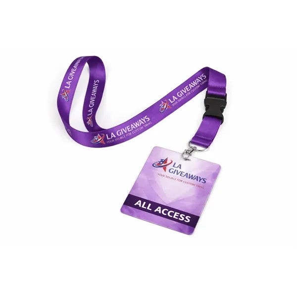 Full Color Event Badge With Lanyard