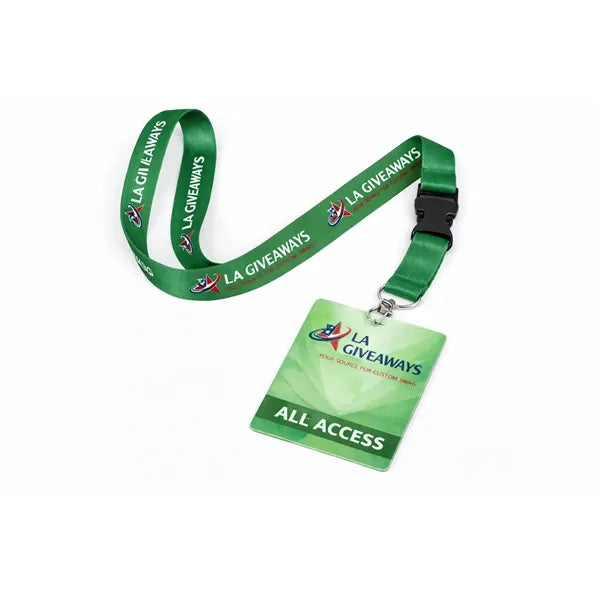 Full Color Event Badge With Lanyard