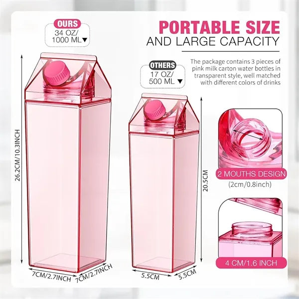 Milk Carton Water Bottle