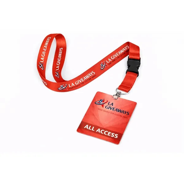 Full Color Event Badge With Lanyard