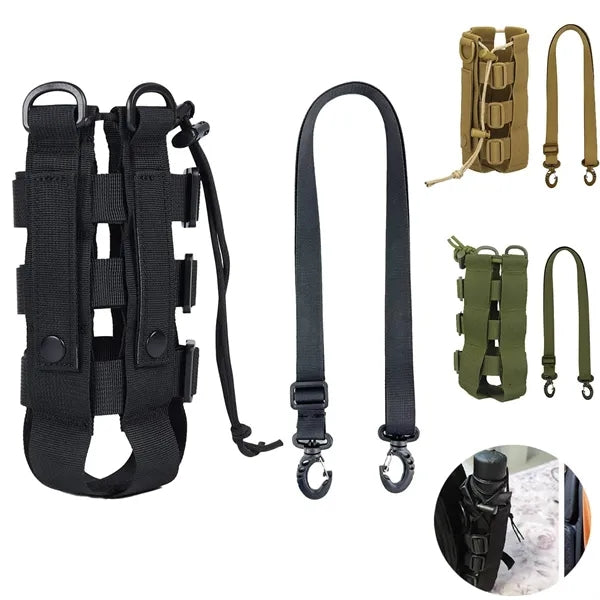 Adjustable Tactical Water Bottle Holder w/ Strap