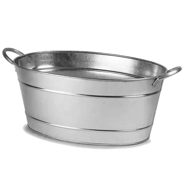 16L Galvanized Oval Beverage Tub