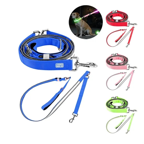 Glowing LED Pet Collar Leash
