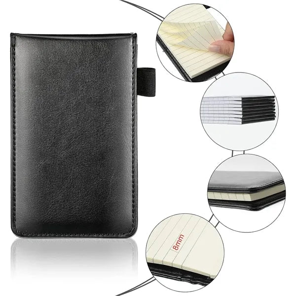 Pocket Leather Notebook with Pen