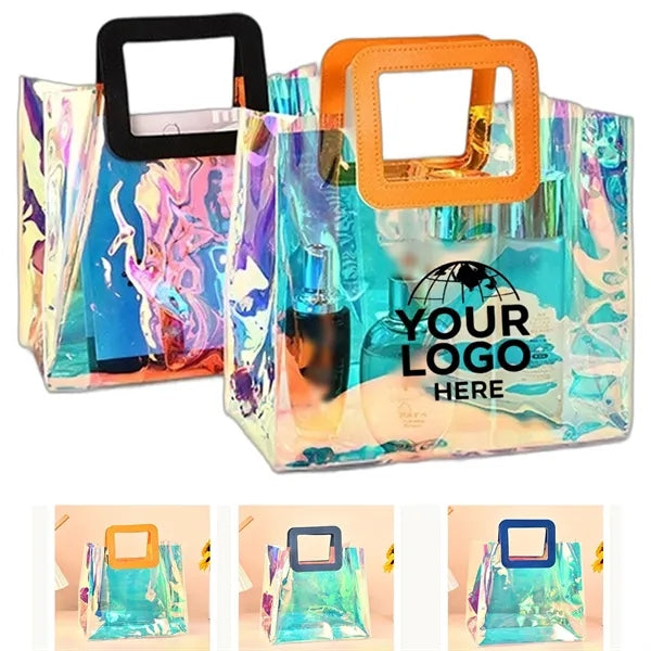 Holographic Transparent PVC Tote Bag