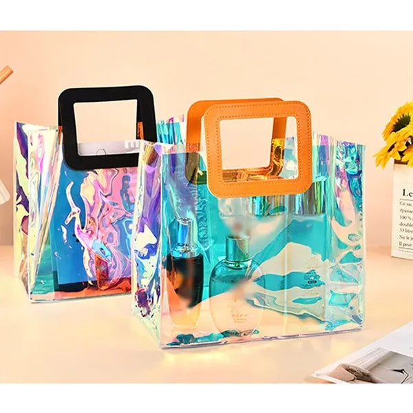 Holographic Transparent PVC Tote Bag