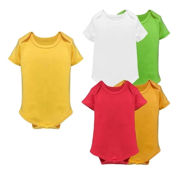 Cotton Baby Short-Sleeved Romper Bodysuit