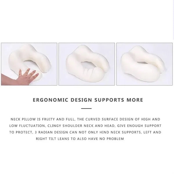 Memory Foam Travel Pillow U Shape Neck Support Cushion