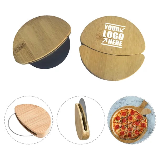 Bamboo Pizza Cutter Perfect For Cutting And Bread