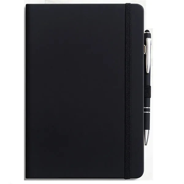 A5 Lined PU Leather Writing Journal Notebook with Pen