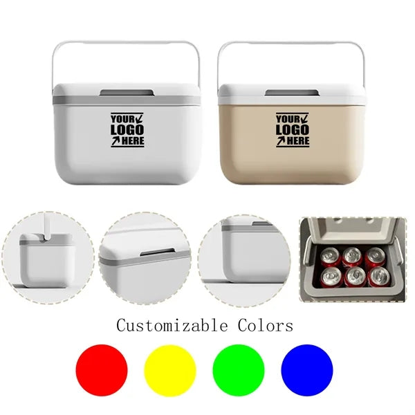 Insulated Portable Cooler with Ice Retention