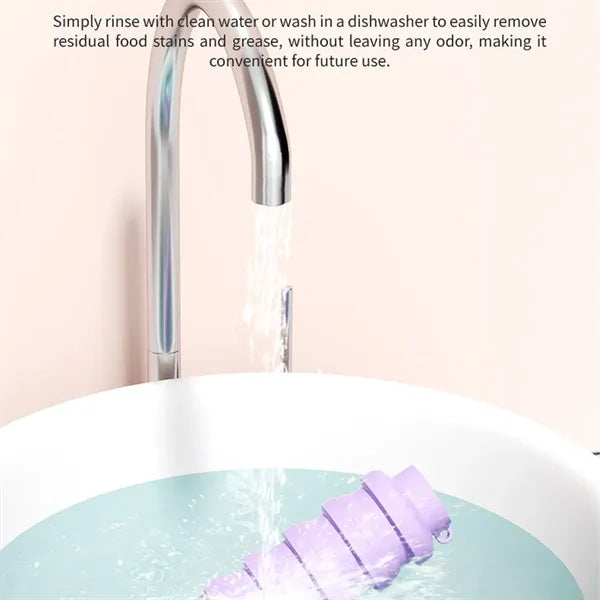 17 Oz. Silicone Foldable Sports Water Bottle