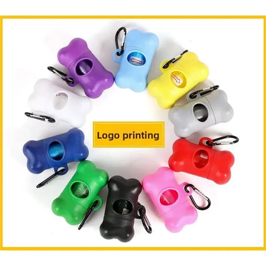 Portable pet bone-shaped poop picker