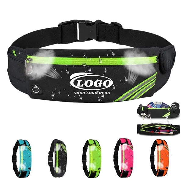 Nylon Sports Reflective Waist Bag