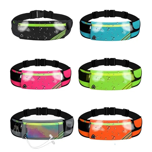 Nylon Sports Reflective Waist Bag