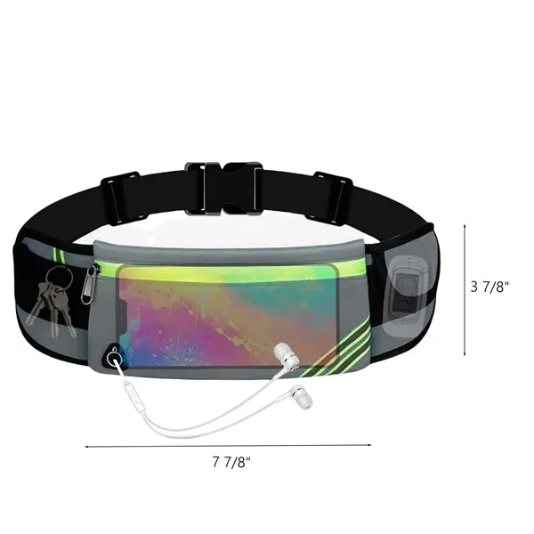 Nylon Sports Reflective Waist Bag