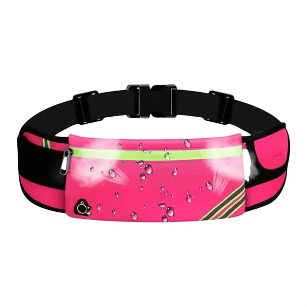 Nylon Sports Reflective Waist Bag