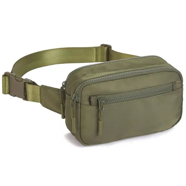 Nylon Multi-Compartment Waist Storage Bag