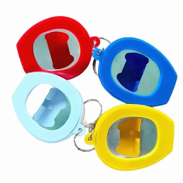 Helmet Shape Led Bottle Opener key chain